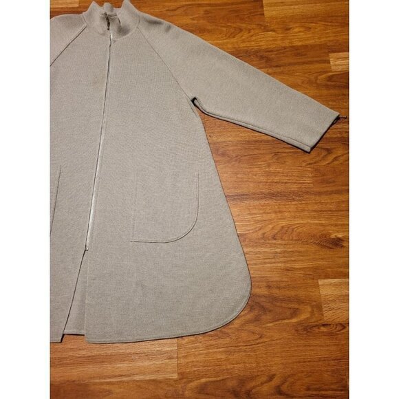 Vintage Arlette Nastat Made In Italy Merino Wool Blend Full Zip Cardigan - Picture 2 of 7